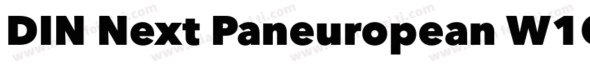 DIN Next Paneuropean W1G字体转换